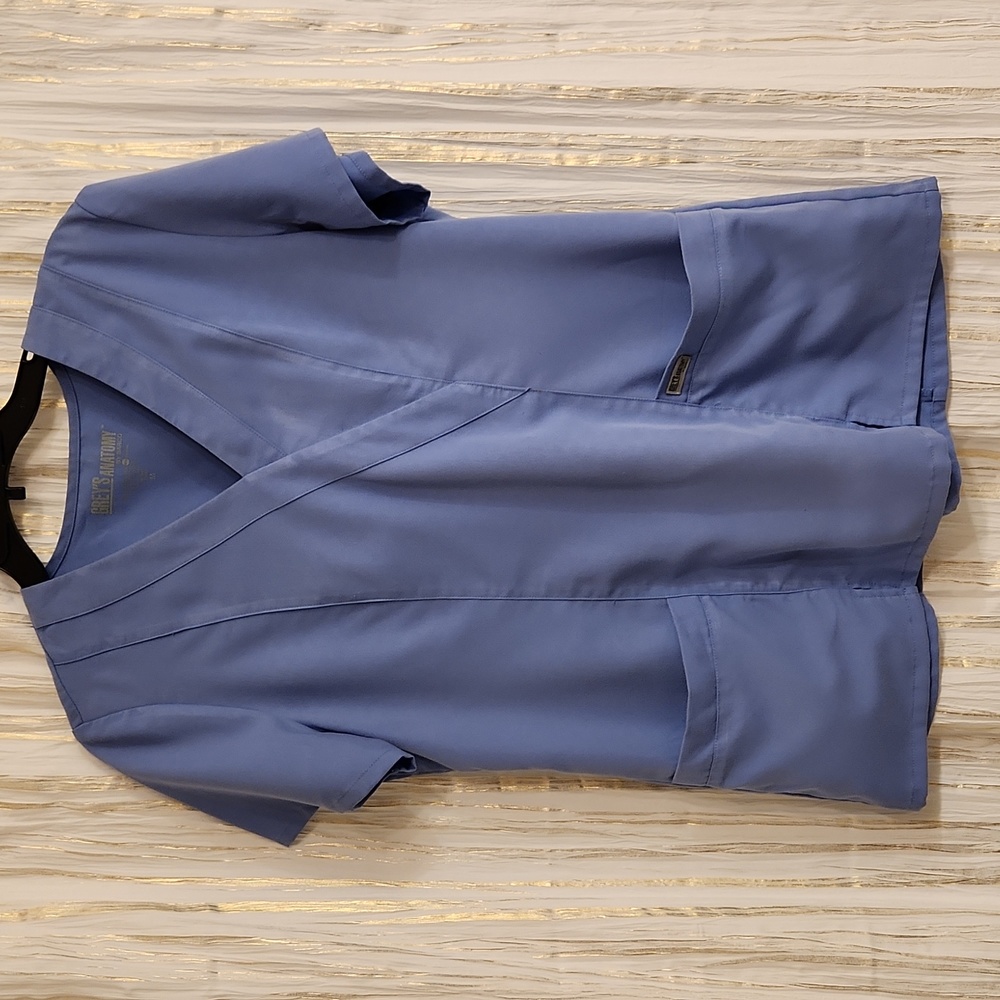 Gray's Anatomy Ws Blue Scrub Top
